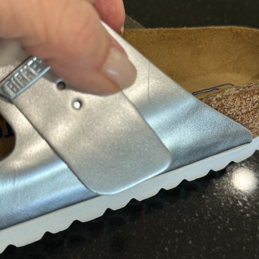 birkenstock arizona pink metallic